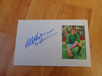 Genuine Signed Bill Glazier Coventry City White Index Card 6x4  + Photo • £6.99