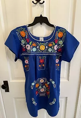 Handmade Hand Embroidered In Mexico Dress/Tunic • £11.58