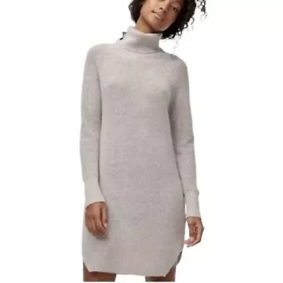 Womens Aritzia Wilfred Free Bianca Sweater Dress 100% Merino Wool Gray Size XS • $50