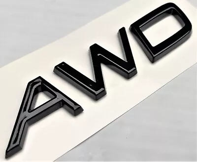 Black Awd For Volvo Rear Trunk Tailgate Emblem Badge Decal Nameplate Letters  • $17.99