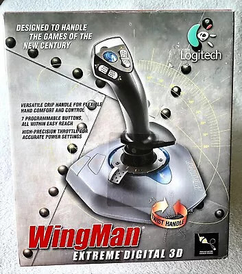 Logitech WingMan Extreme Digital 3D Joystick PC Gaming Windows Mac • $25.86