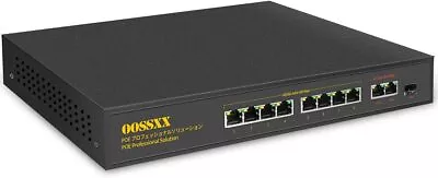 Full Gigabit 8 Port Gigabit PoE Switch With 2 Uplink 1 SFP Port 150W 1000Mbps Un • $57.52