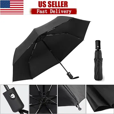 Automatic Umbrella Anti-UV Sun/Rain Windproof 3 Folding Compact Umbrella • $12.34