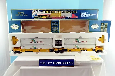 K-line Intermodal Die-cast Dttx Deep Well 30  Cars W Aztec Eagle Containers. • $139.98