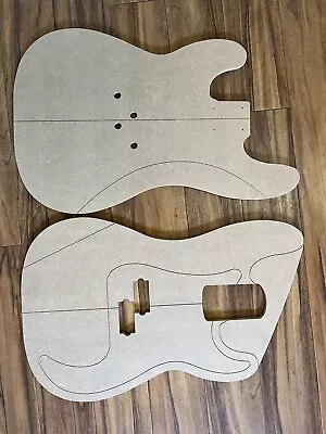 Standard P Bass Body Routing Template Set 9mm MR MDF Right Or Left Handed • £34