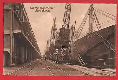 Manchester Ship Canal. Ship Ss Iberian In Dock.  + Cranes • £7.50