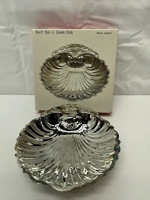 Vintage Silver Plated Shell Nut & Candy Dish 8022￼ Great For Weddings Parties ￼ • $5.99