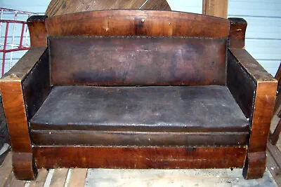 Vintage Wooden Duofold Sofa Bed By Kreohler Co ~ No Shipping • $250