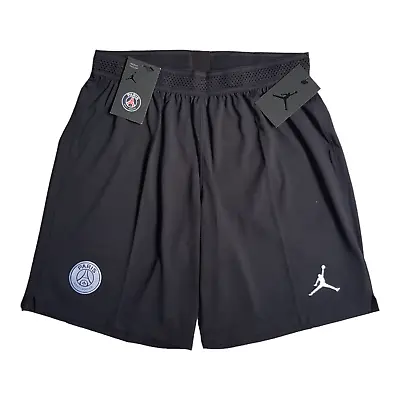 Men's Jordan PSG Paris St Germain Player Match Issue Shorts Black Size MEDIUM • $85