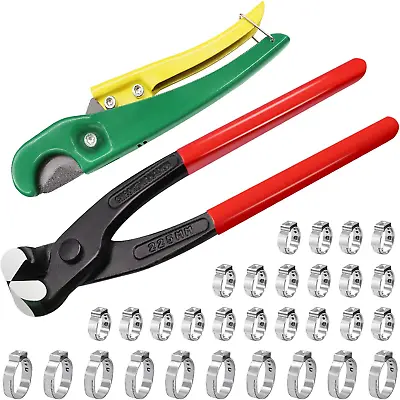 Crimping Clamp Cinch Tool Kit With 20 Pcs 1/2 Inch And 10 Pcs 3/4 Inch PEX Clamp • $40.40