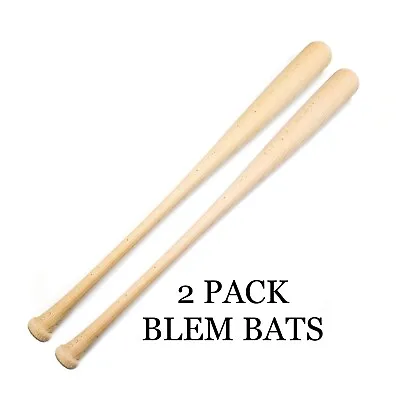 2 Pack Wooden Blem Baseball Bats (FREE SHIPPING!) • $45
