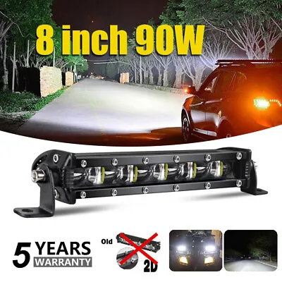 8inch 6D Slim Single Row LED Work Light Bar Spot Beam Off Road Lamp For ATV • $19.99