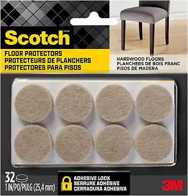 Felt Pads 32 PCS Furniture Pads For Protecting Hardwood Floors Dents  Scratches • $4.86