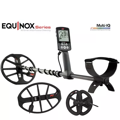 Minelab Equinox 800 Metal Detector BONUS COIL PACK • $1900