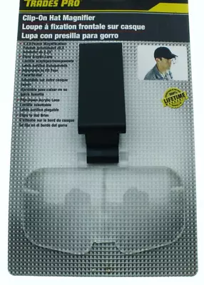 NEW Clip On Cap Hat Magnifying Lens 2.2X Magnifier Flip Down Clear Acrylic Lense • $14.98