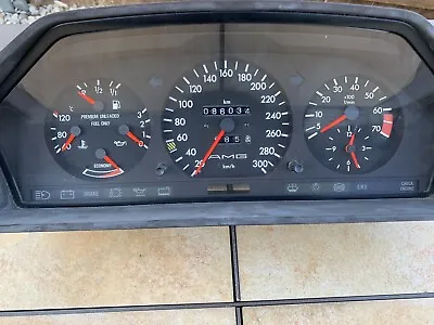 Mercedes W124 300E 300CE  300TE  300 K/H AMG Speedometer Cluster 86K Kms! • $895