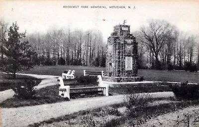 Metuchen New Jersey Roosevelt Park Memorial Postcard • $3.14