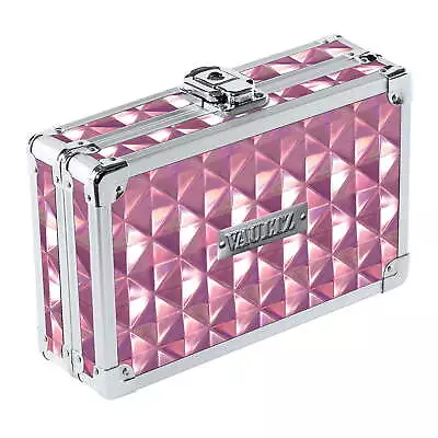 Vaultz Locking Pencil Box Pink Diamond With Key Lock New Condition VZ03943 • $21.33