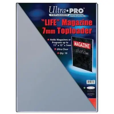 Ultra Pro Toploader 11 X15  Clear Magazine Holder 10 Pack - Case Life CDG • $25.95