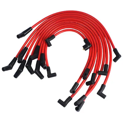 Red 10.5mm JDMSPEED Racing Spark Plug Wires Set For Ford 5.0L 5.8L SB SBF 302 • $33.96