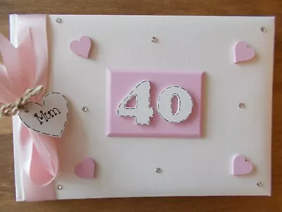 £20.95 • Buy Traditional 30th 40th 50th Birthday Photo Album Memory Scrapbook Keepsake Gift