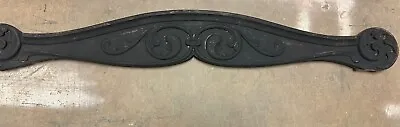 Antique Oak Wood Carved Wood Scroll ARCHITECTURAL Salvage Crown PEDIMENT 49.5” L • $99