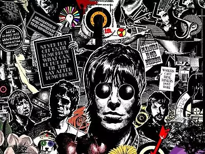 Oasis Gallagher Band Collage Canvas Wall Pop Art Print Artwork 20x30 Inch Uk • £17.99