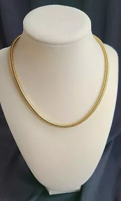 Vintage Monet Gold Tone Snake Chain Choker Necklace • $15