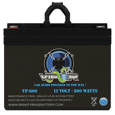 $89.99 • Buy Mighty Max Viper VP-800 12V 800 Watt 12V Power Cell 7.68In. X 5.16In. X 6.14In.