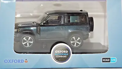 Oxford Models  New Land Rover Defender 90 Tasman Blue 1:76 Scale • £6.95
