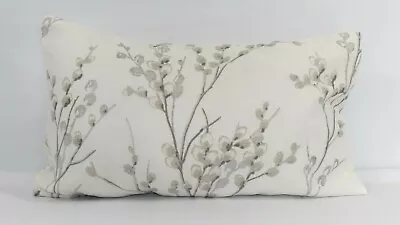 Handmade Bolster Cushion Cover In Laura Ashley Pussy Willow Dove Grey/ Off White • £15.99