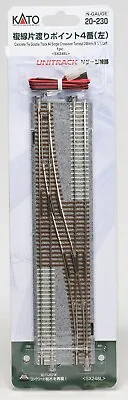 KATO N Scale 20-230 Concrete Tie Double Track Single Crossover Turnout Left • $43.19