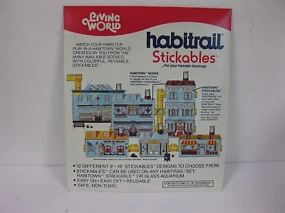 Living World Habitrail Stickables For Your Hamster Office Building Addit. Floors • $10