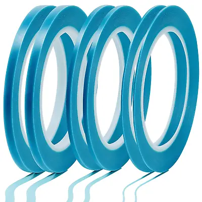 6 Pieces Vinyl Pinstripe Tape Masking Tape Blue Painters Tape High Temperature L • $15.92