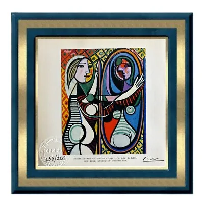 Pablo Picasso Original Signed Print Hand-Tipped - Girl Before A Mirror 1932 • $115