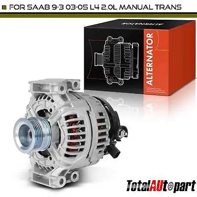 New Alternator For Saab 9-3 2003-2005 140 Amp 12 Volt CW 5-Groove Clutch Pulley • $157.99