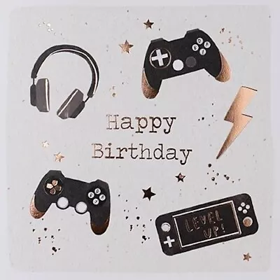 Happy Birthday Card Gaming Boys Male Son Grandson Brother Nephew Friend FREE P&P • £2.99