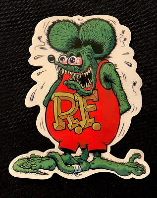 Rat Fink Sticker “mini Rat Fink” 2 3/4 X 3“ Glossy. • $2.25