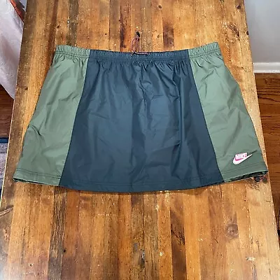 $24.99 • Buy Nike Skirt Womens 2XL XXL Black Sportswear Icon Class Colorblock Athleisure