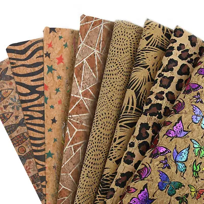 Cork Leather Soft Thin Fabric For Making Accessories Decor Sewing Craft Material • $3.21