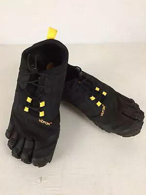 Vibram V-Trail 2.0 Men's Trail Running Shoes Black/Yellow M42 • $64.13