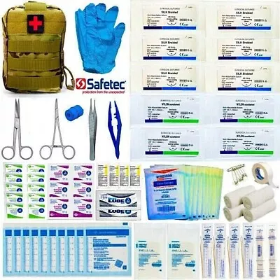 Surgical Suture Set - Military Medical Tactical Bag - IFAK Trauma Kit - Sutures • $39.99