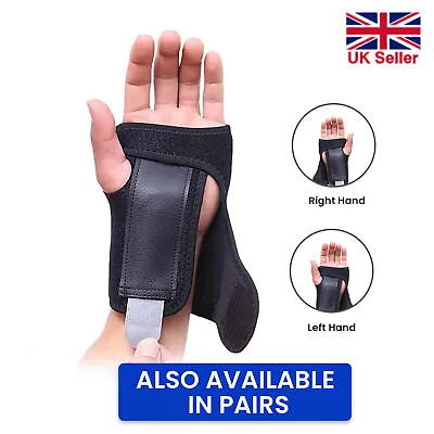 Wrist Hand Brace Support Carpal Tunnel Splint Arthritis Sprain Stabilizer Straps • £7.99