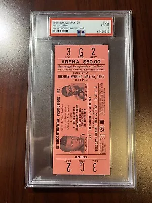 1965 Boxing Muhammad Ali Phantom Punch PSA 6 Pink Sonny Liston 🔥 • $15