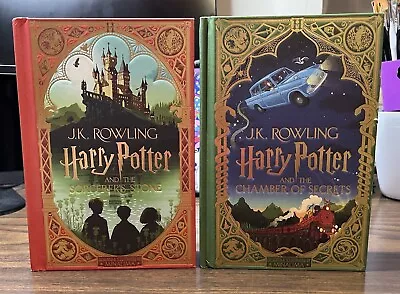 MinaLima Harry Potter Book Set: Sorcerers Stone And Chamber Of Secrets • $39.99