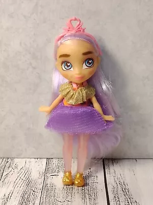 B5  Hairdorables Hairmazing 4  Mini Doll Princess - Lavender Hair Pink Tiara • $5