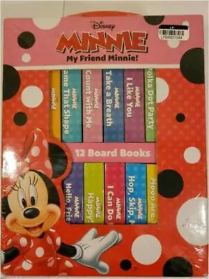 Disney - My Friend Minnie Mouse - My First Library 12 Board Book Block Set NEW • $15.19