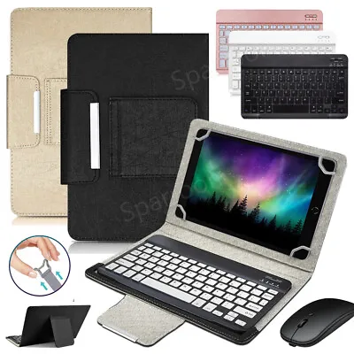 Bluetooth Keyboard Case Mouse For Samsung Galaxy Tab S9 S8 S7 S6 Lite A8 Tablet • £11.99