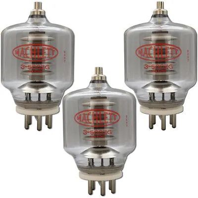 3-500ZG / 3-500Z Machlett High-Mu Power Triode Matched Trio (3) Tubes • $749.95