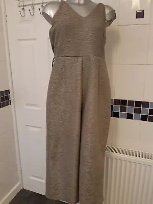£8.99 • Buy AX Paris Silver Jumpsuit Size 12 Party/christmas